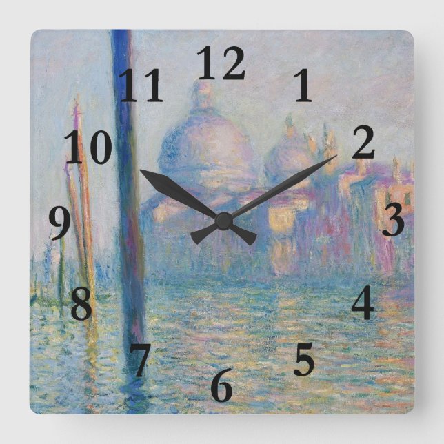 Horloge Carrée Grand Canal Monet Venice Italy Classic Painting (Recto)