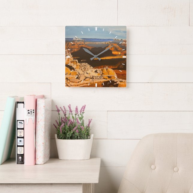 Horloge Carrée Grand Canyon, par Gary Poling (Salle de lecture)
