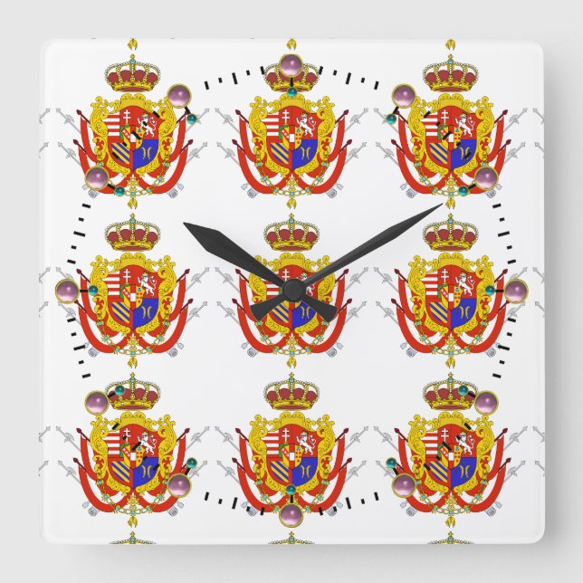 Horloge Carrée Grand-Duché de Toscane (Recto)