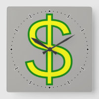 Grand panneau jaune et vert ($)