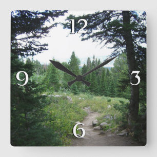 Horloge Carrée Grand Teton Trail