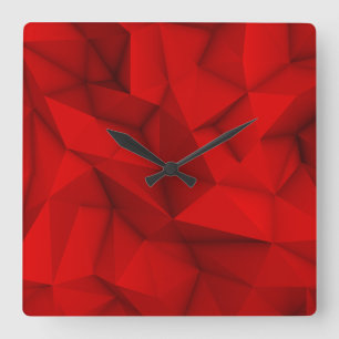 Horloge Carrée Graphique d'Arrière - plan Cool futuriste Abstrait