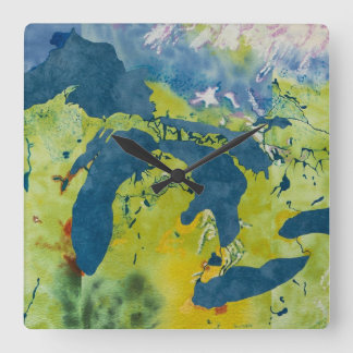 Horloge Carrée Great Lakes Wall Clock