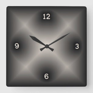 Horloge Carrée gris moderne