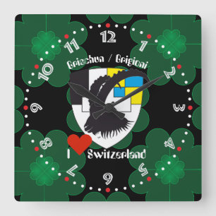 Horloge Carrée Grischun Grigioni Schweiz Svizra