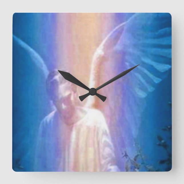 Horloge Carrée Guardian Angel clock (Recto)