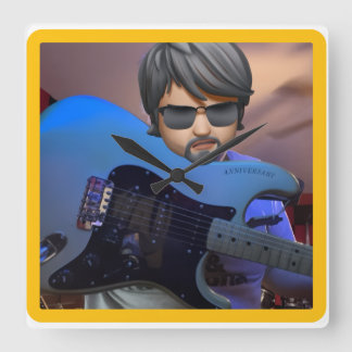 Horloge Carrée Guitarbizon 