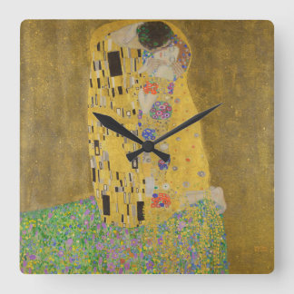 Horloge Carrée Gustav Klimt Le Baiser