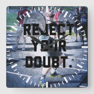 Horloge Carrée Gym pour la motivation