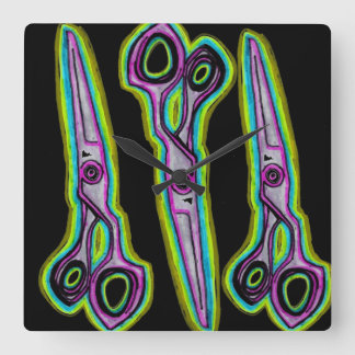 Horloge Carrée Hair Salon Clock
