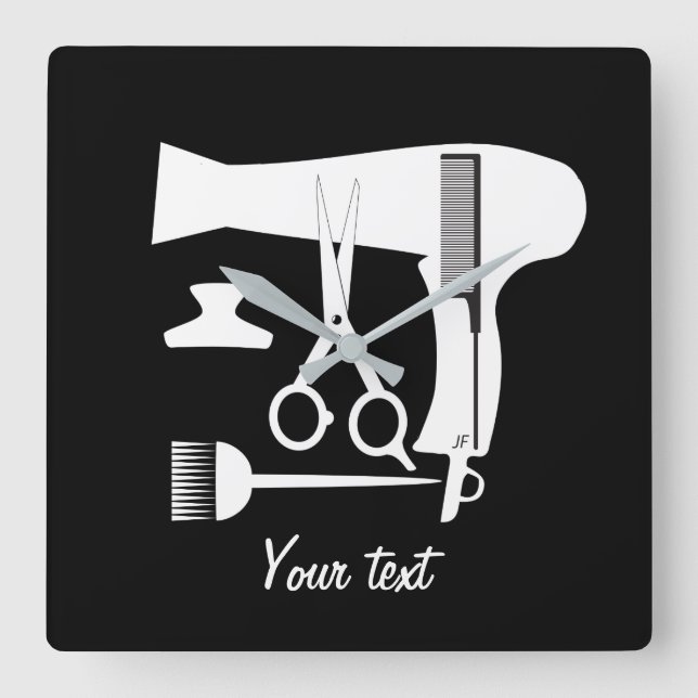 Horloge Carrée Hairstyles tools (Recto)