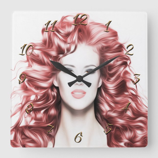 Horloge Carrée Hairtravy beauty (Recto)