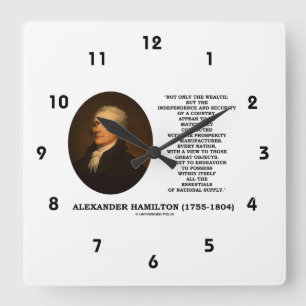 Horloge Carrée Hamilton Wealth Independence Security Manufactures
