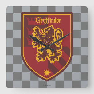 Horloge Carrée Harry Potter Gryffindor House Pride Crest