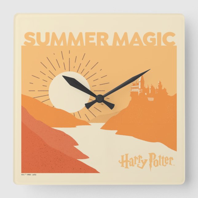 Horloge Carrée HARRY POTTER™ | HOGWARTS™ Summer Magic (Recto)