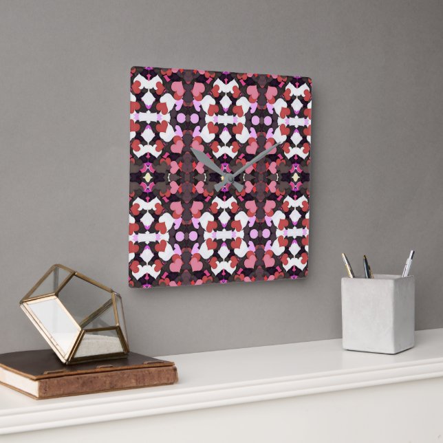Horloge Carrée HEARTS WITH Love (Bureau)