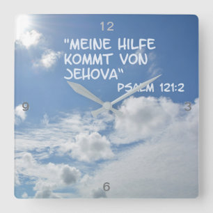 Horloge Carrée Hilfe von Jehova.
