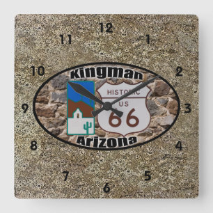 Horloge Carrée ~ historique Kingman, Arizona de l'itinéraire 66