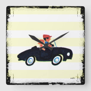 Horloge Carrée Hitting the Open Road 3