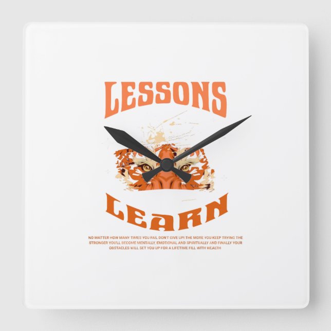 Horloge Carrée Home Resilient Gorilla Wall Clock (Recto)