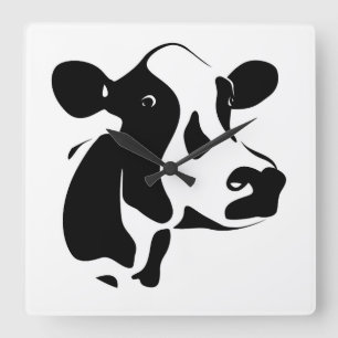 Horloge Carrée Horloge-Vache carrée