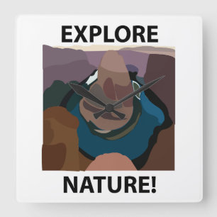 Horloge Carrée Horseshoe Bend Explorer la nature Horseshoe Bend