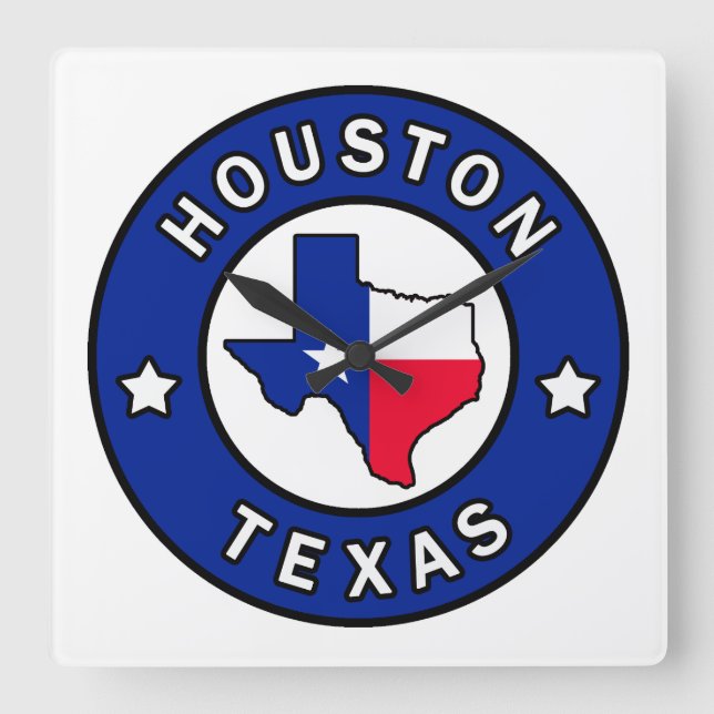 Horloge Carrée Houston Texas (Recto)