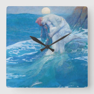 Horloge Carrée Howard Pyle - La Sirène