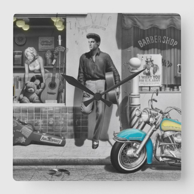 Horloge Carrée HWY 51 Argent (Recto)