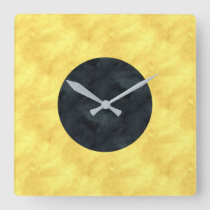 Horloge Carrée I India Watercolor Nautical Signal Maritime