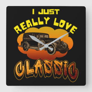 Horloge Carrée i just really love classic 