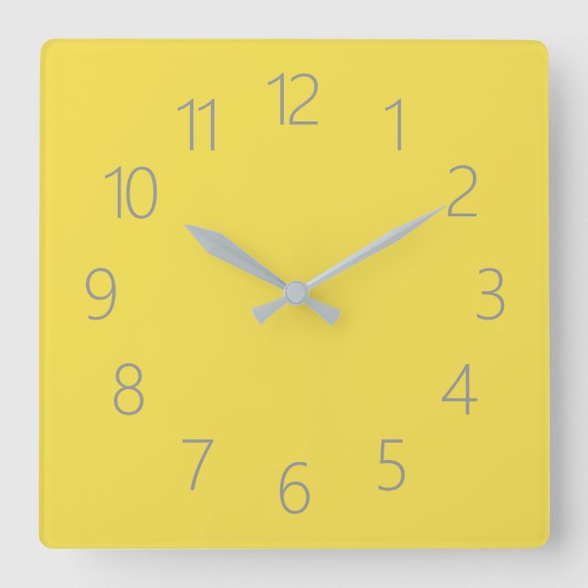 Horloge Carrée Illuminating Color Of Year Sunlight Sunny (Recto)