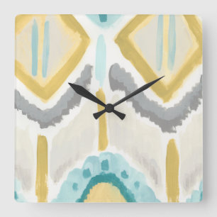 Horloge Carrée Impression textile II
