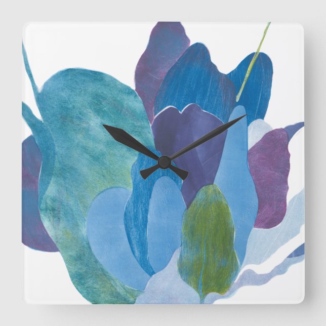 Horloge Carrée Indigo faux I (Recto)