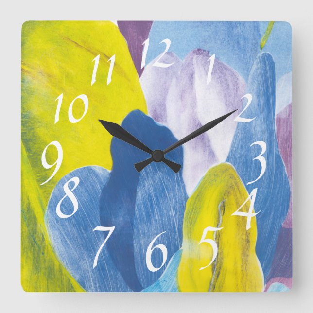 Horloge Carrée Indigo faux III (Recto)
