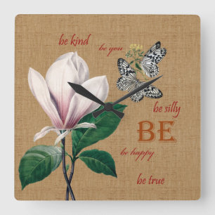 Horloge Carrée Inspiré soyez vous