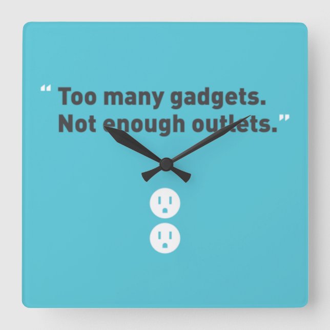 Horloge Carrée Instruments (Recto)