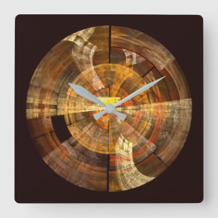 Horloge Carrée Integrity Abstract Art Square