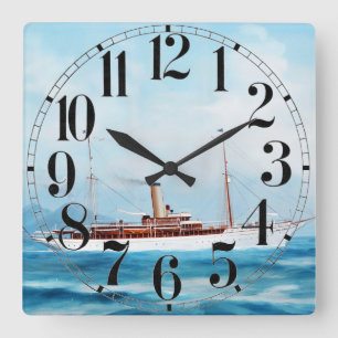 Horloge Carrée Iolanda Steam Yacht 1909