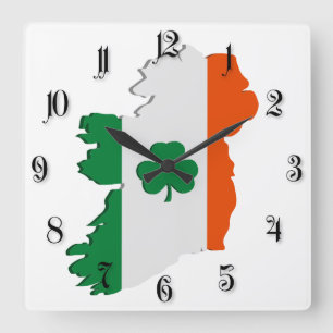 Horloge Carrée Ireland map