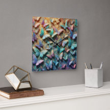 Iridescent Butterfly Garden Mousepad