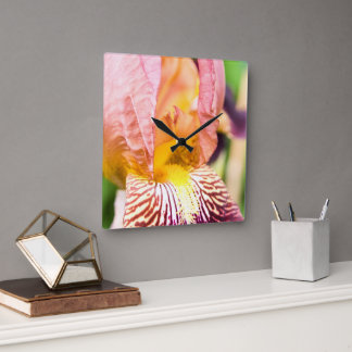 Horloge Carrée Iris à poils