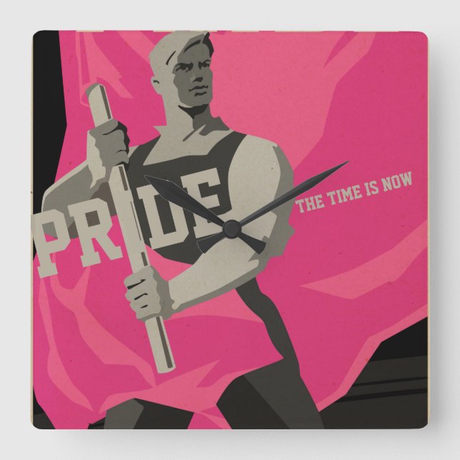 Horloge Carrée It Takes No... Clock Pride Square (Recto)