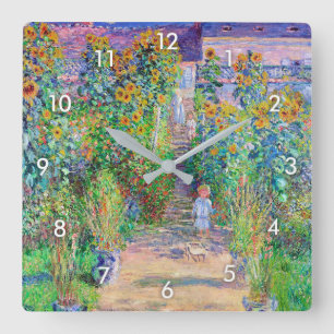 Horloge Carrée Jardin de l'artiste, Monet
