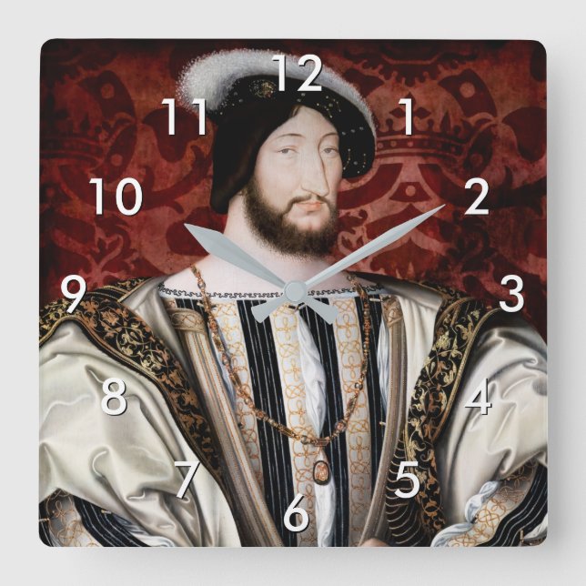 Horloge Carrée Jean Clouet - François Ier, Roi de France (Recto)
