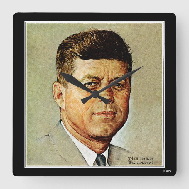Horloge Carrée John F. Kennedy DANS MEMORIAM 2 (Recto)