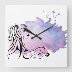 Horloge Carrée Joyeuse Fête des mères Fête des femmes