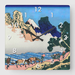 Horloge Carrée Katsushika Hokusai