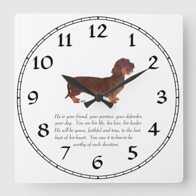 Horloge Carrée Keepsake (Recto)