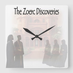 Horloge Carrée La couverture de The Zoerc Discoveries